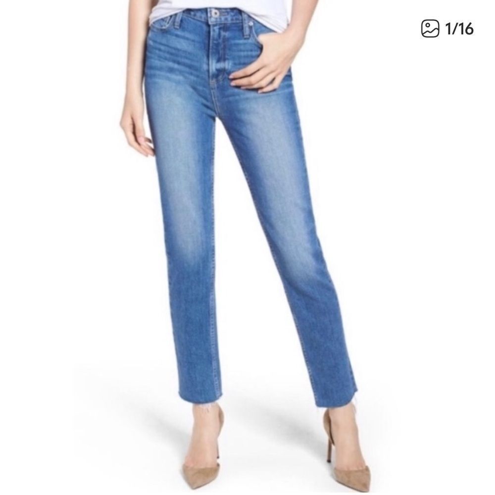 PAIGE Dylan Straight Leg Jean Tiff Distressed 30